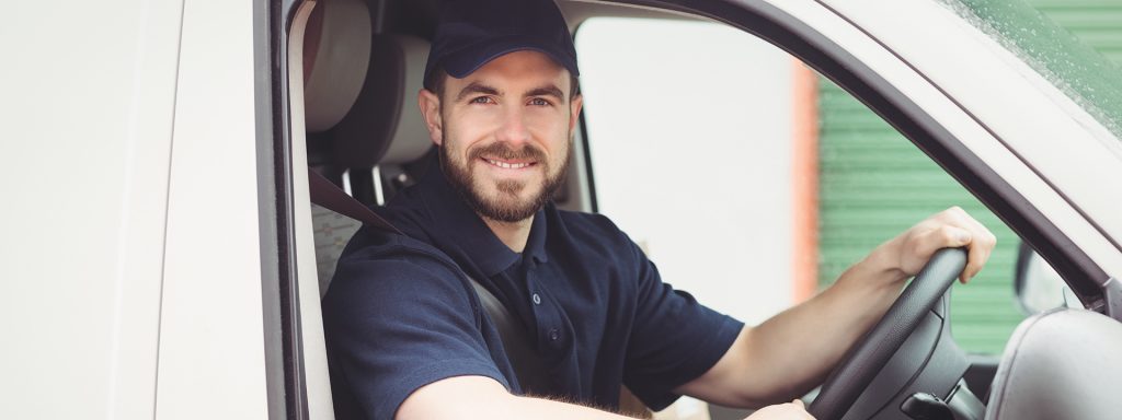 Growing Your Business: Pic - Courier Driver in Van