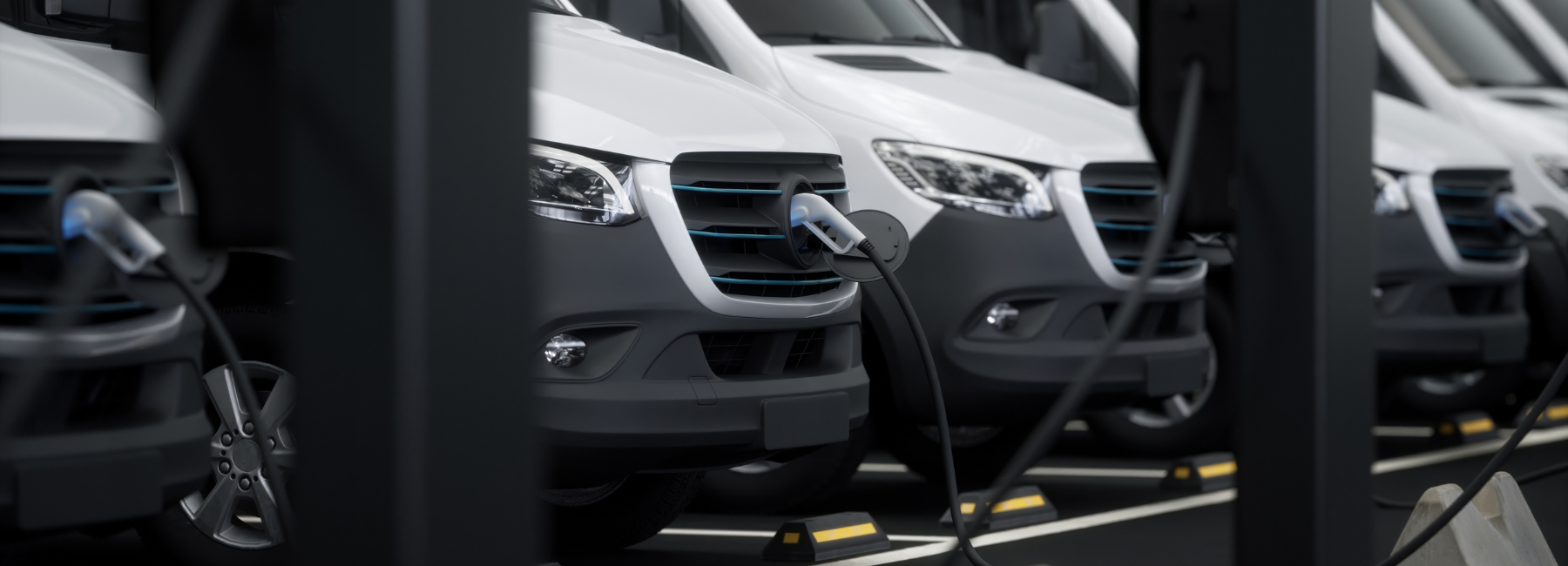 Electric van charging for courier deliveries